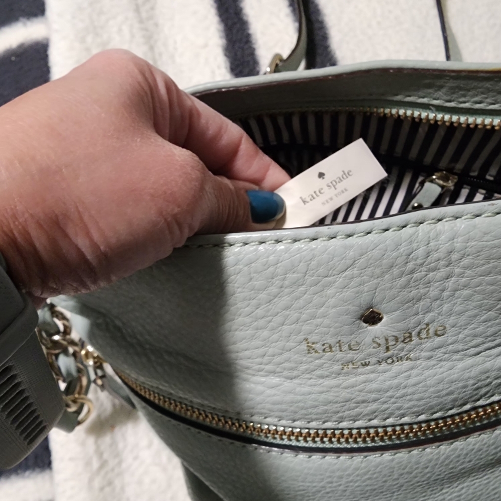 Kate Spade Pebbled Leather Crossbody Purse - Picture 6 of 11